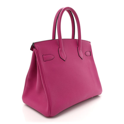 Hermes Togo BIRKIN 30 Rose Pourpre 2 of 10