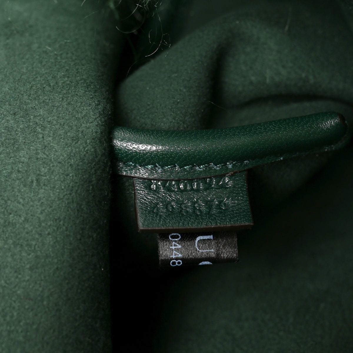 Gucci Faux Fur Softbit Shoulder Bag Green 8 of 11