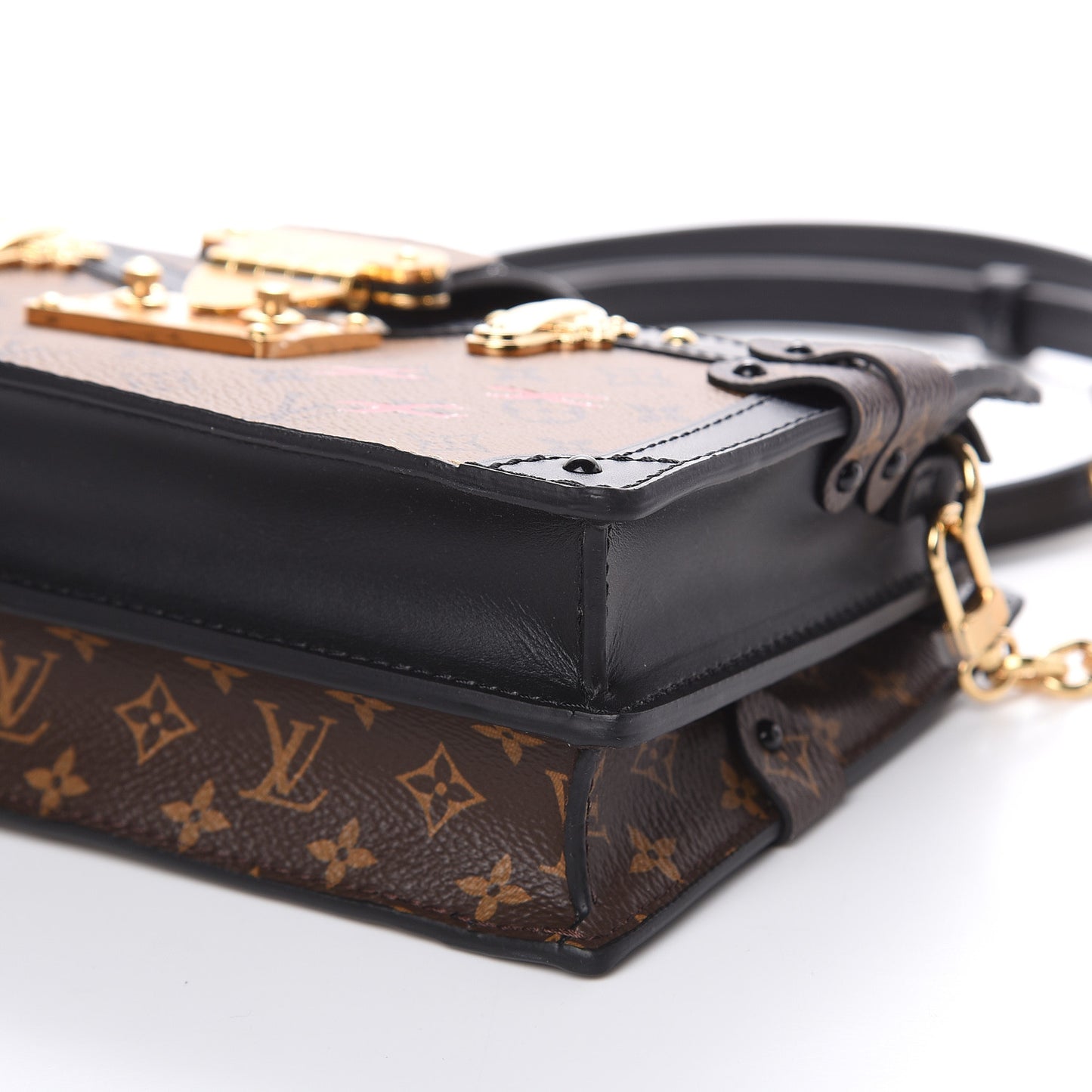 Reverse Monogram Trunk Clutch