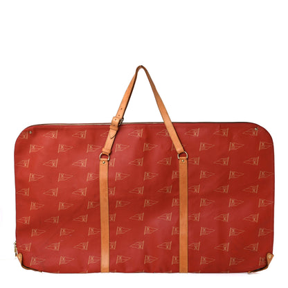 Louis Vuitton Coated Canvas Americas Cup Garment Bag Red 1 of 15