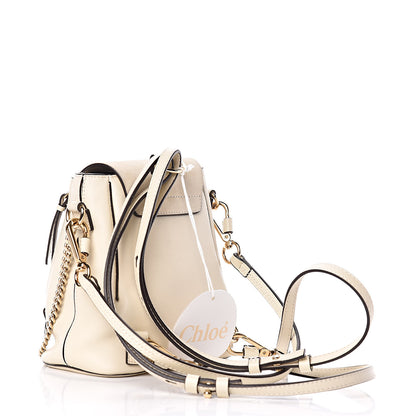 Chloe Suede Calfskin Mini Faye Backpack Off White 3 of 13