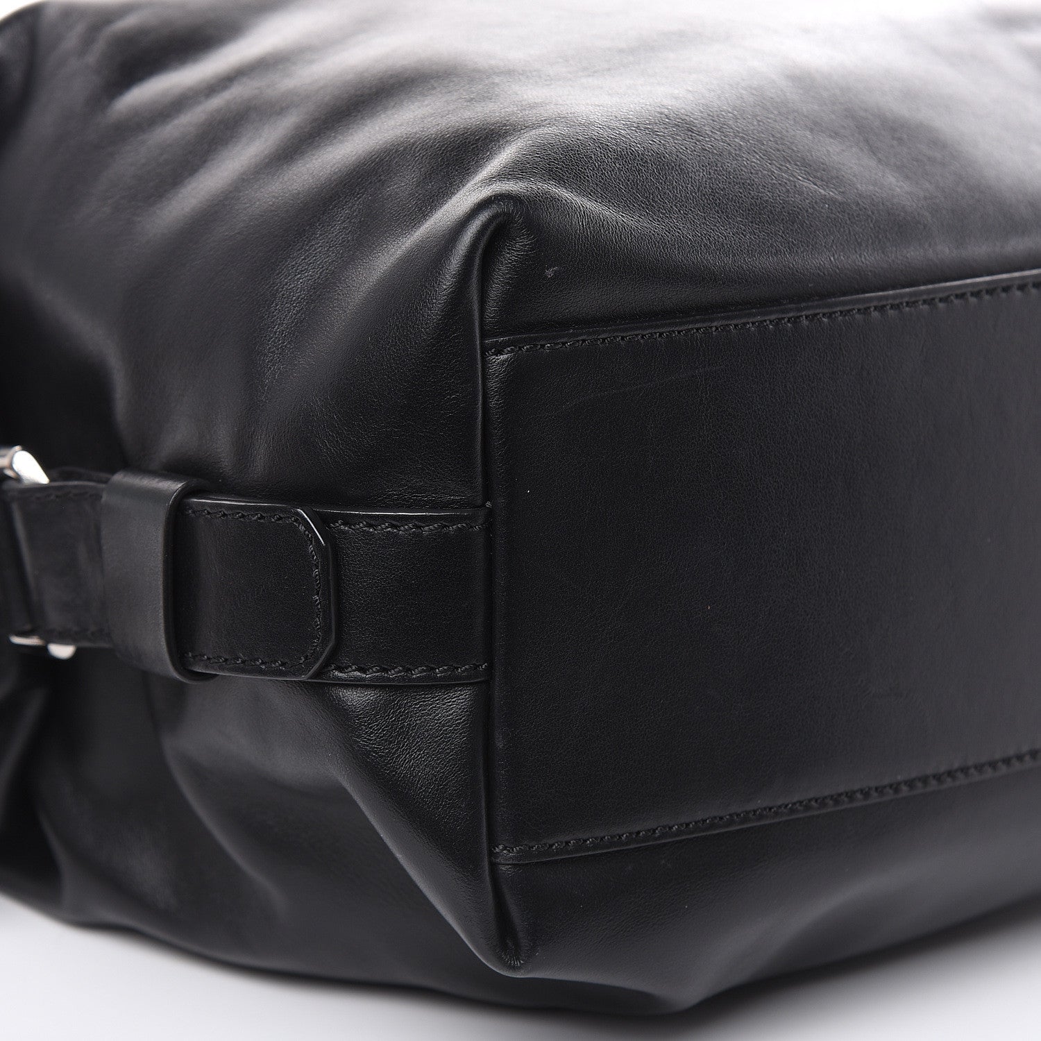 Givenchy Waxed Calfskin Small Nightingale Logo Strap Black 8 of 19