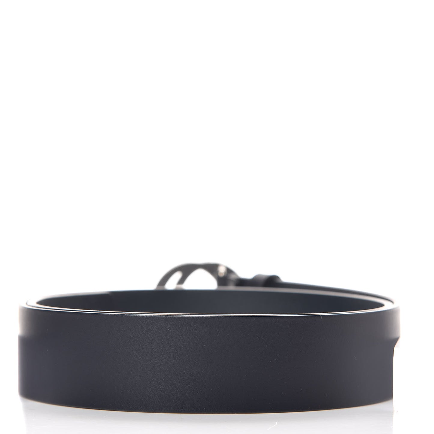 Selleria Calfskin Nickel Interlocking G 37mm Belt 90 36 Black