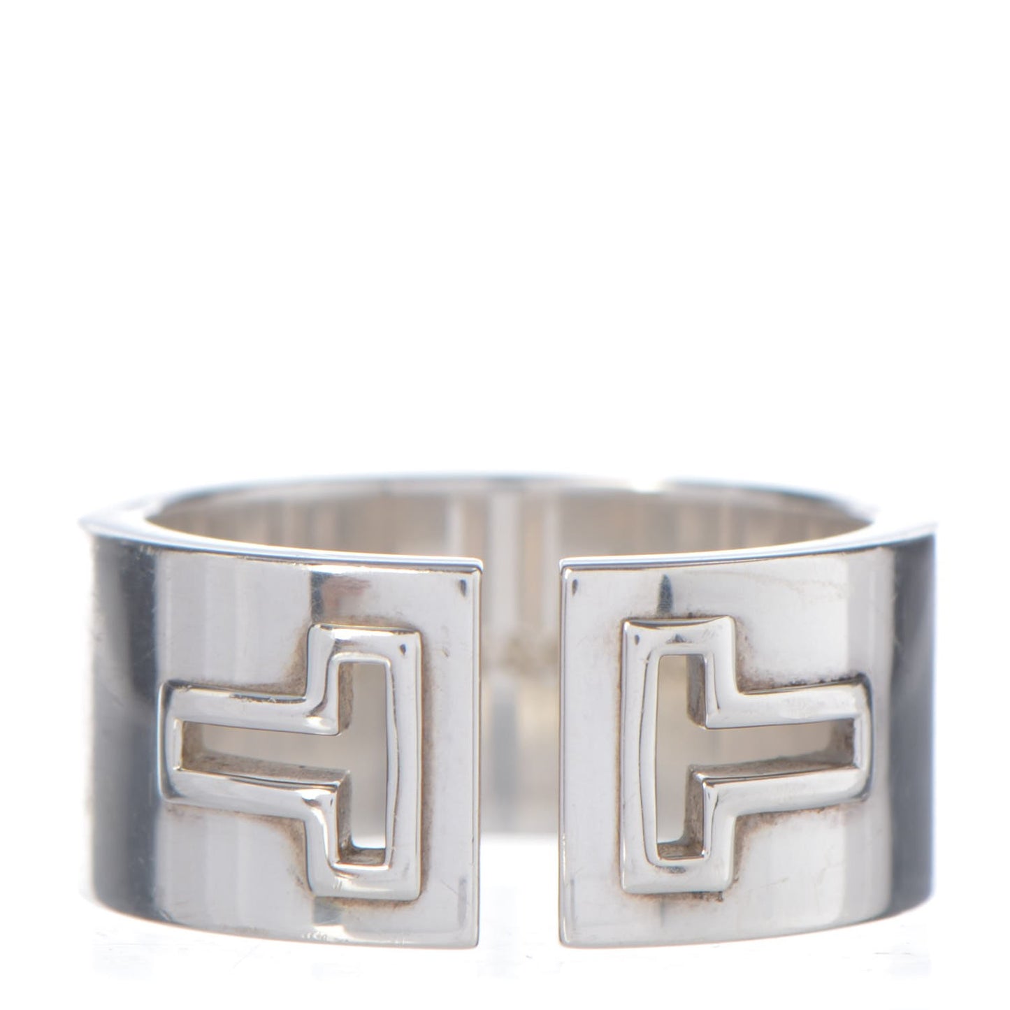 Sterling Silver T Cutout Ring 60 9