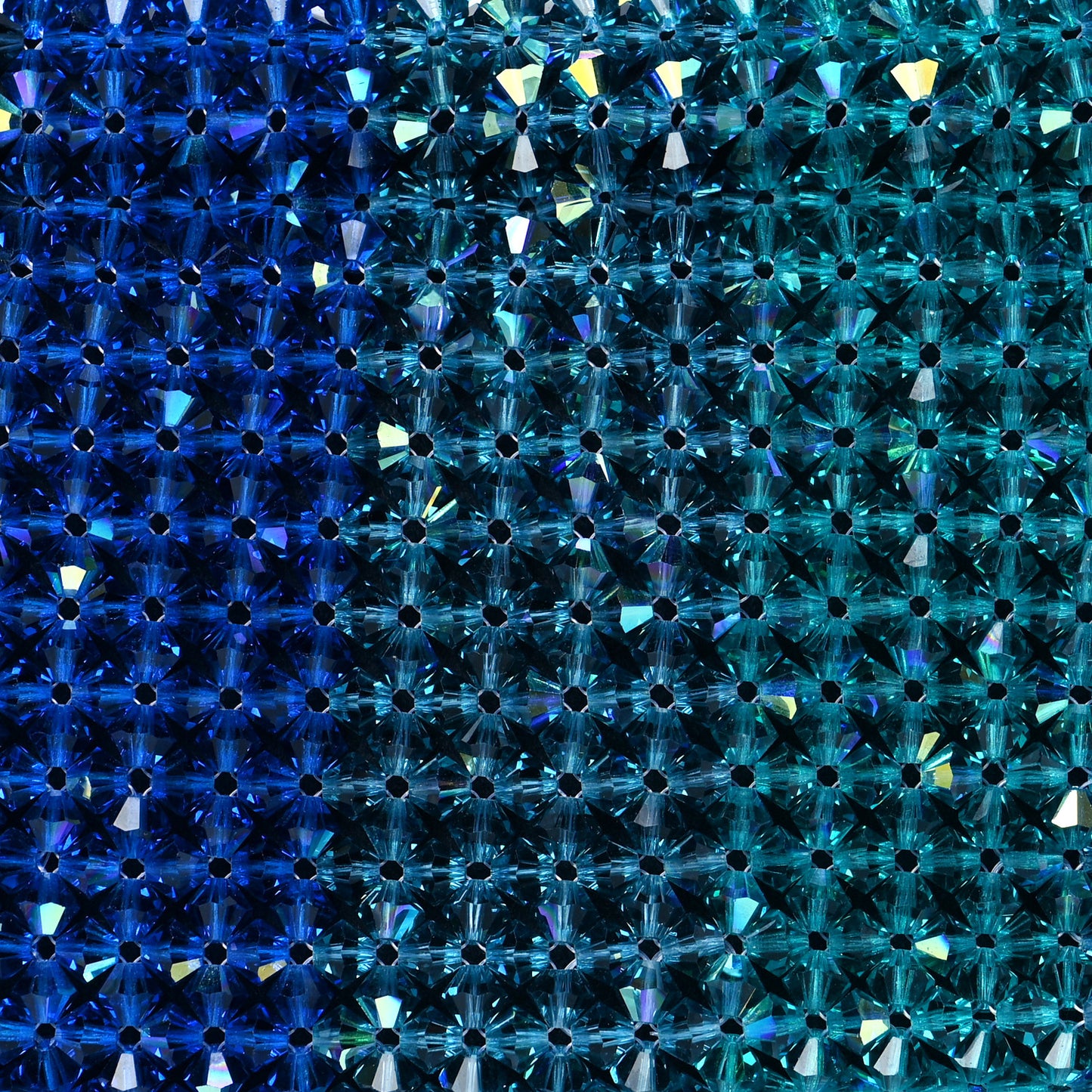 Crystal Mini Rectangular Flap Blue Multicolor
