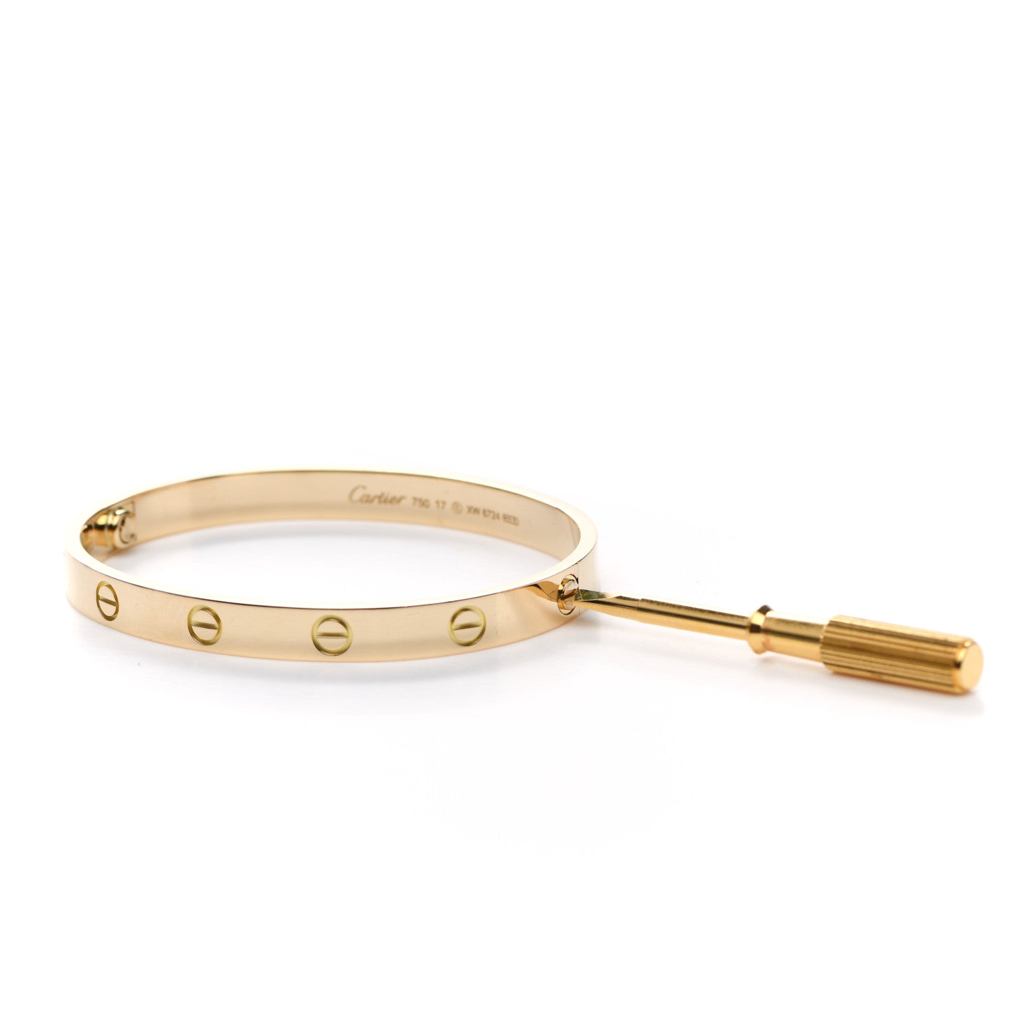 Cartier 18K Yellow Gold LOVE Bracelet 17 3 of 4
