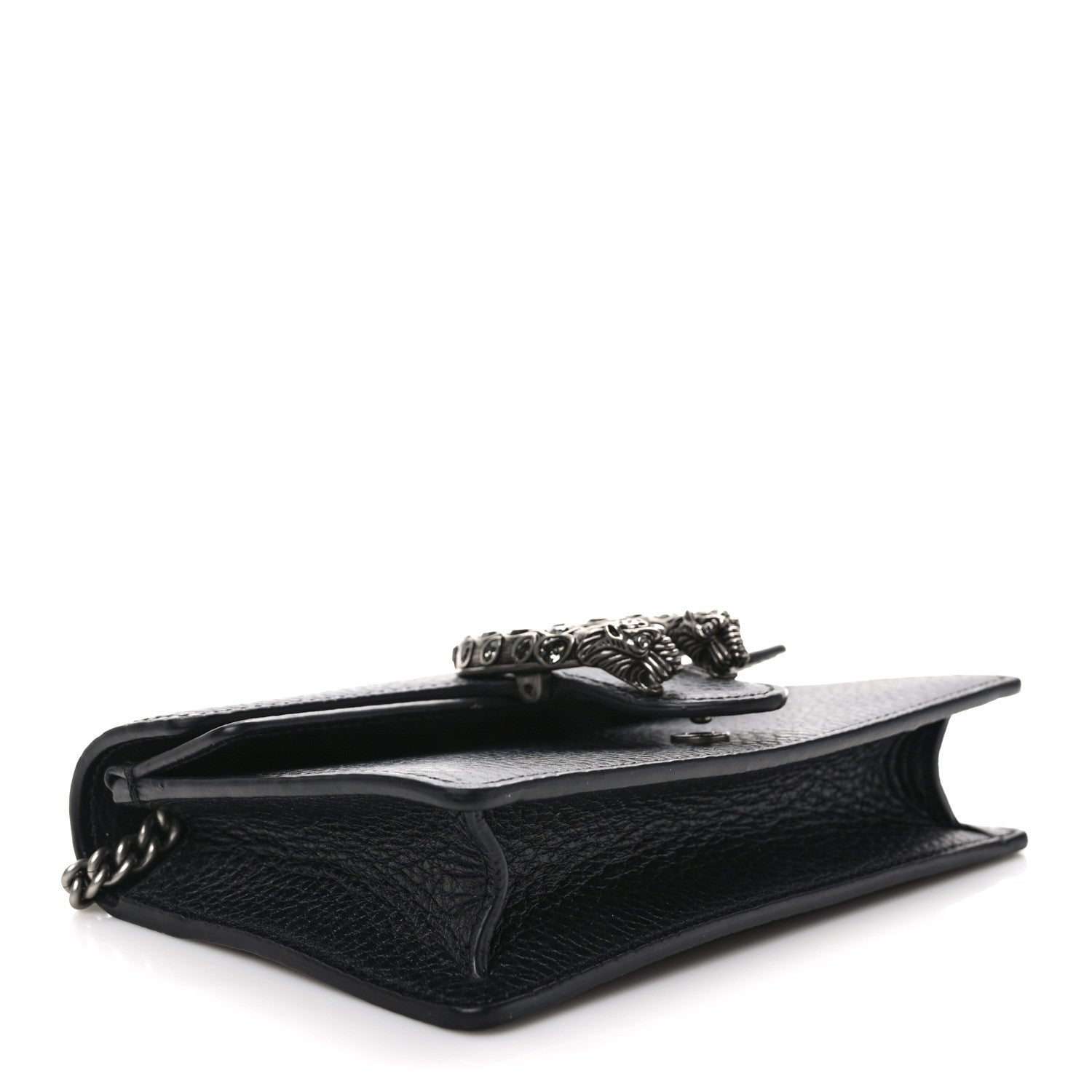 Gucci Calfskin Super Mini Dionysus Shoulder Bag Black 4 of 9