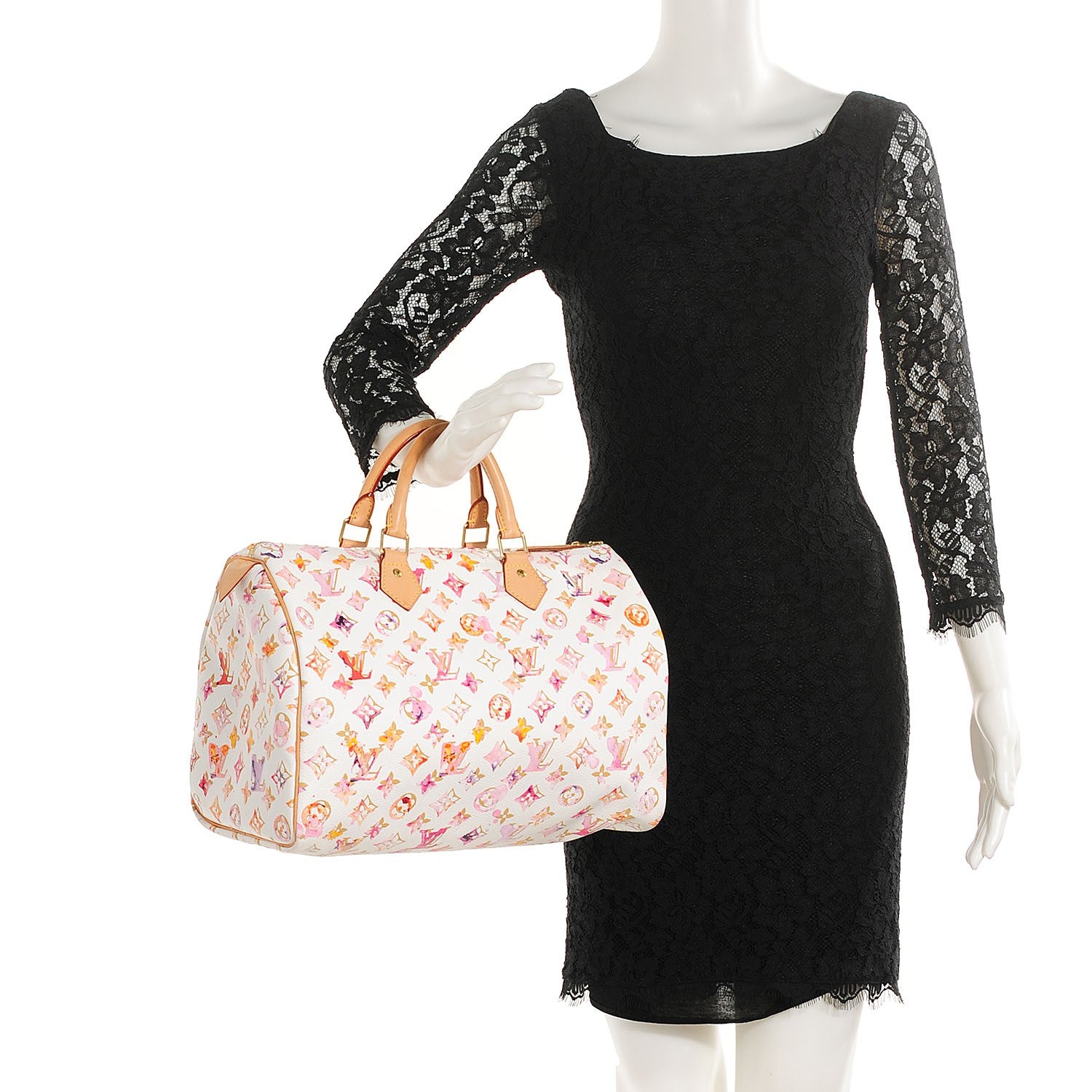 Louis Vuitton Watercolor Aquarelle Speedy 35 White 2 of 7