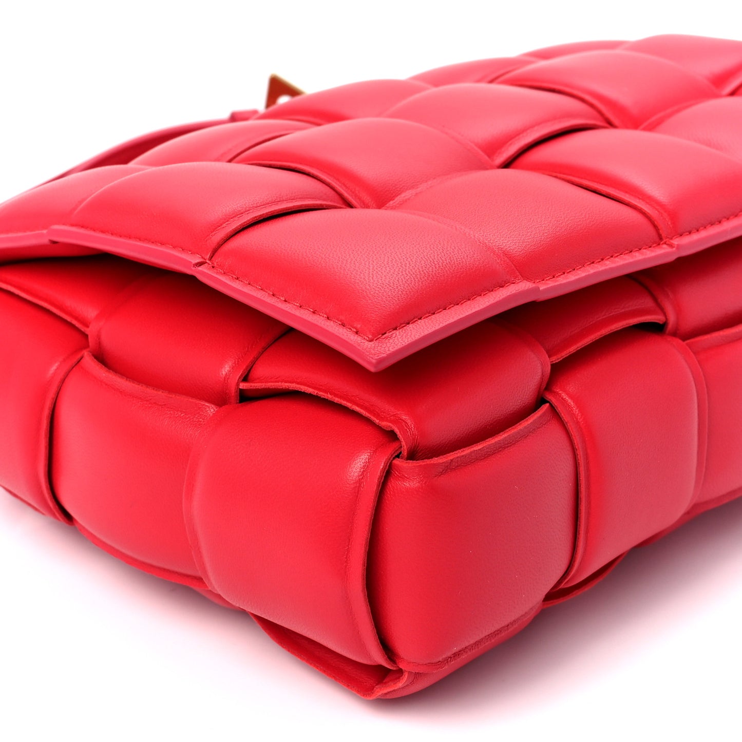 Nappa Maxi Intreccio Padded Cassette Crossbody Bag Firework