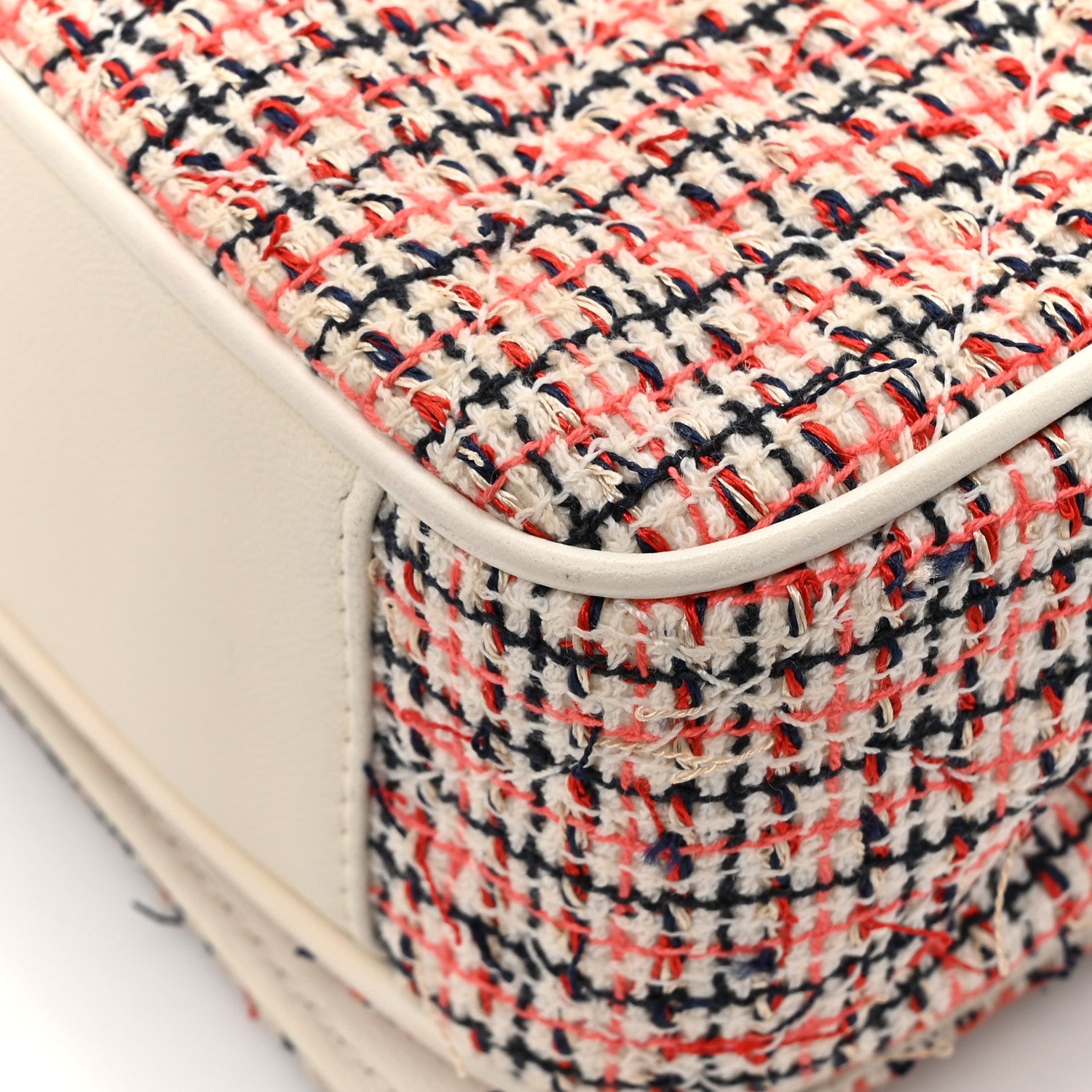 Chanel Tweed CC Mania Flap Bag Black Red White 14 of 18