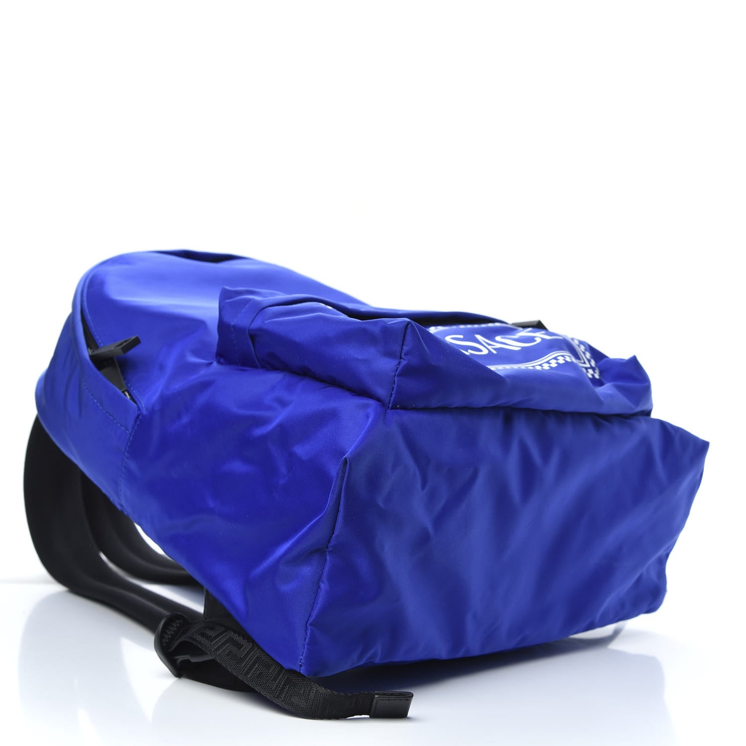 Versace Nylon 90's Vintage Logo Backpack Blue 3 of 7