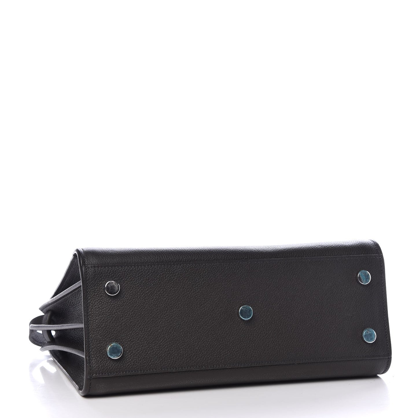 Grained Calfskin Baby Sac De Jour Coal