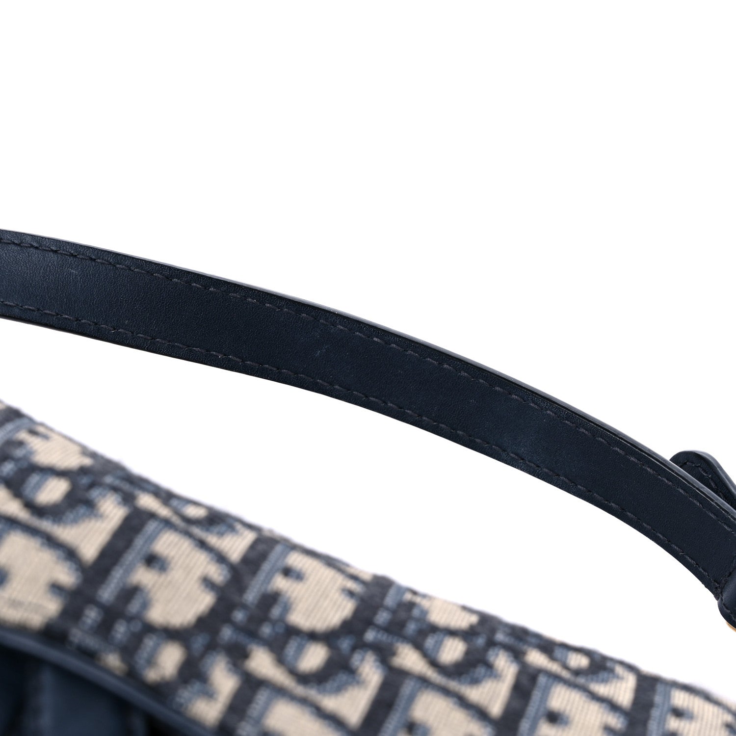 Christian Dior Oblique Mini Saddle Bag Blue 12 of 12