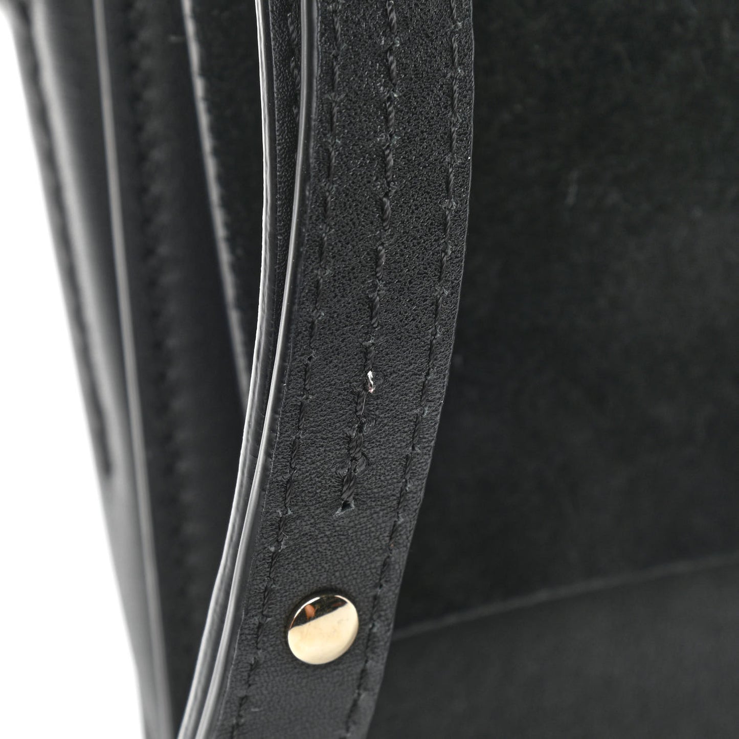 Suede Calfskin Small Faye Shoulder Bag Black