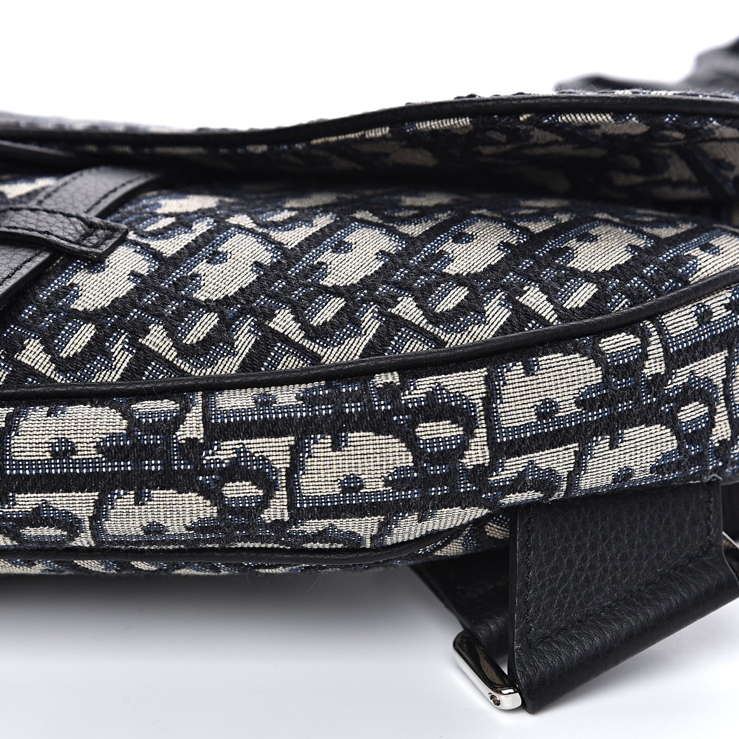 Christian Dior Oblique Mens Saddle Bag Blue 10 of 10