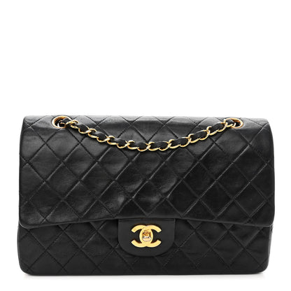 Chanel Lambskin Quilted Medium Double Flap Black 1 of 9