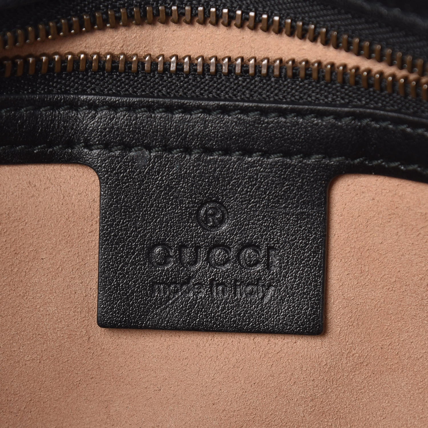 Gucci Calfskin Matelasse Small GG Marmont Shoulder Bag Black 8 of 15