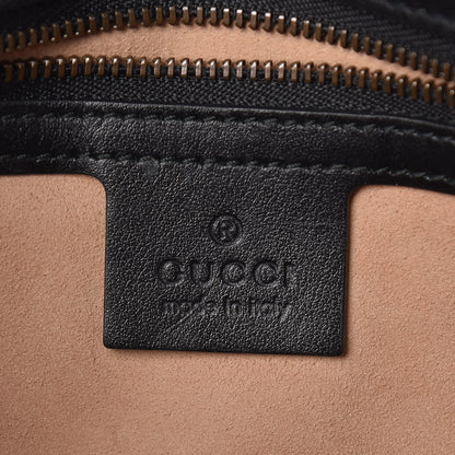 Gucci Calfskin Matelasse Small GG Marmont Shoulder Bag Black 8 of 15