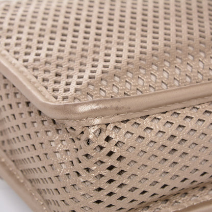 Chanel Metallic Perforated Calfskin Small Up In The Air Flap Light Gold 10 of 13