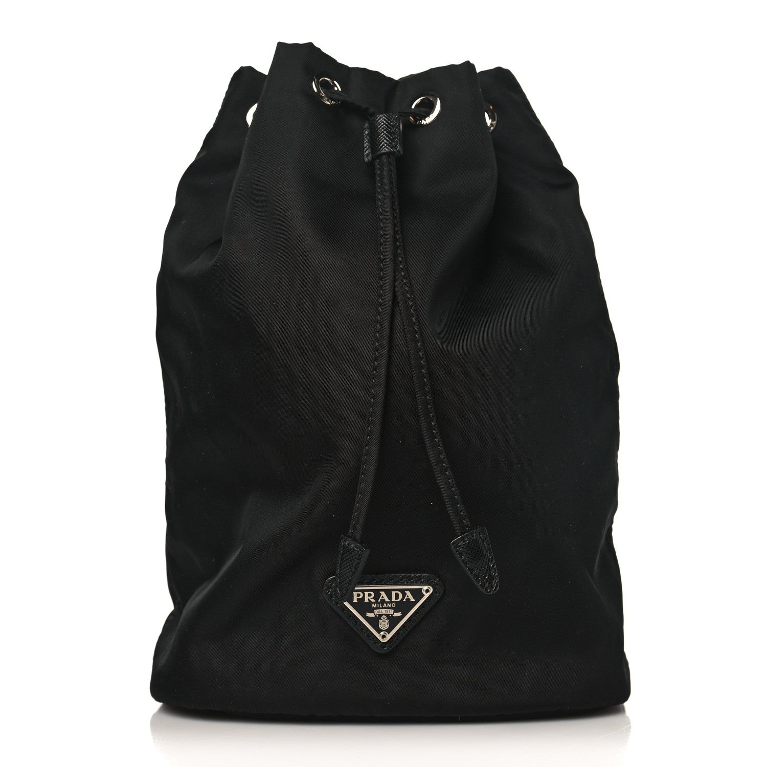 Prada Nylon Vela Drawstring Pouch Black 1 of 8