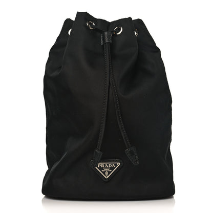 Prada Nylon Vela Drawstring Pouch Black 1 of 8