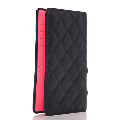 Chanel Calfskin Quilted Cambon Yen Wallet Black 2 of 8