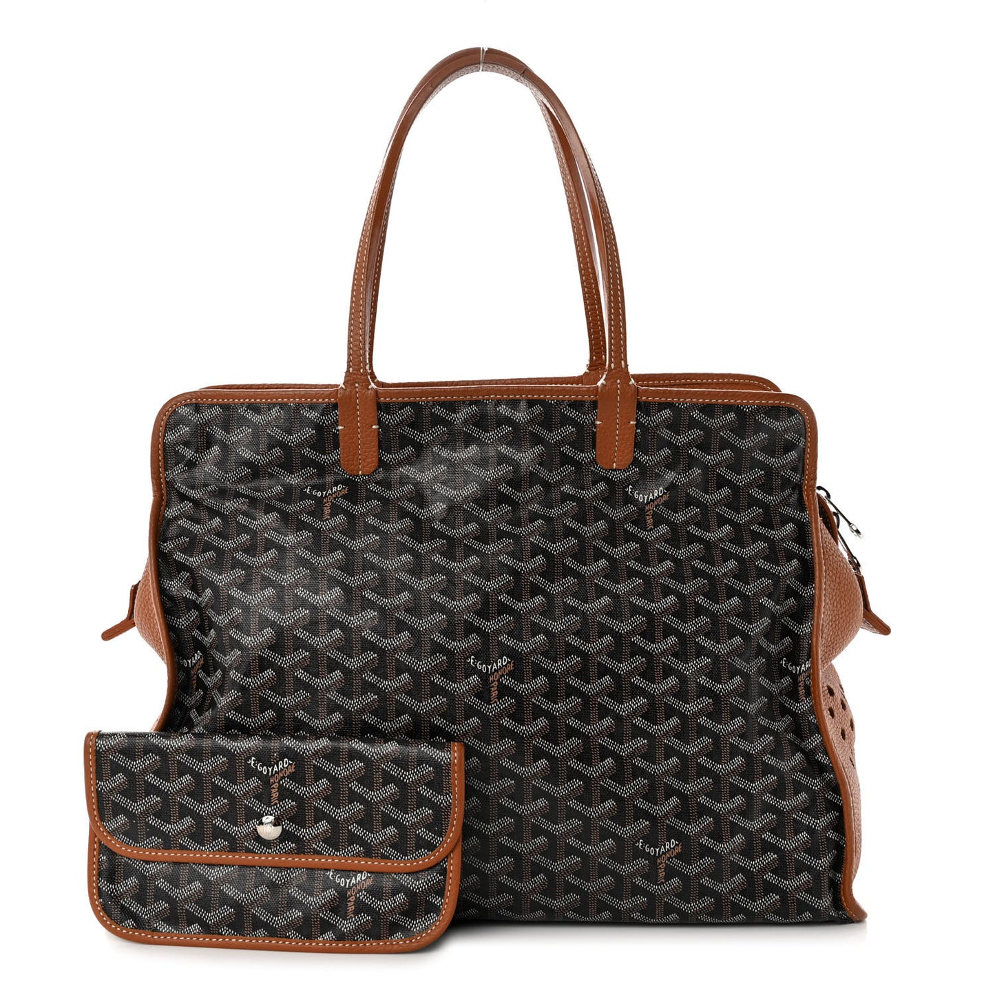 Goyardine Sac Hardy Pet Carrier PM Black Gold