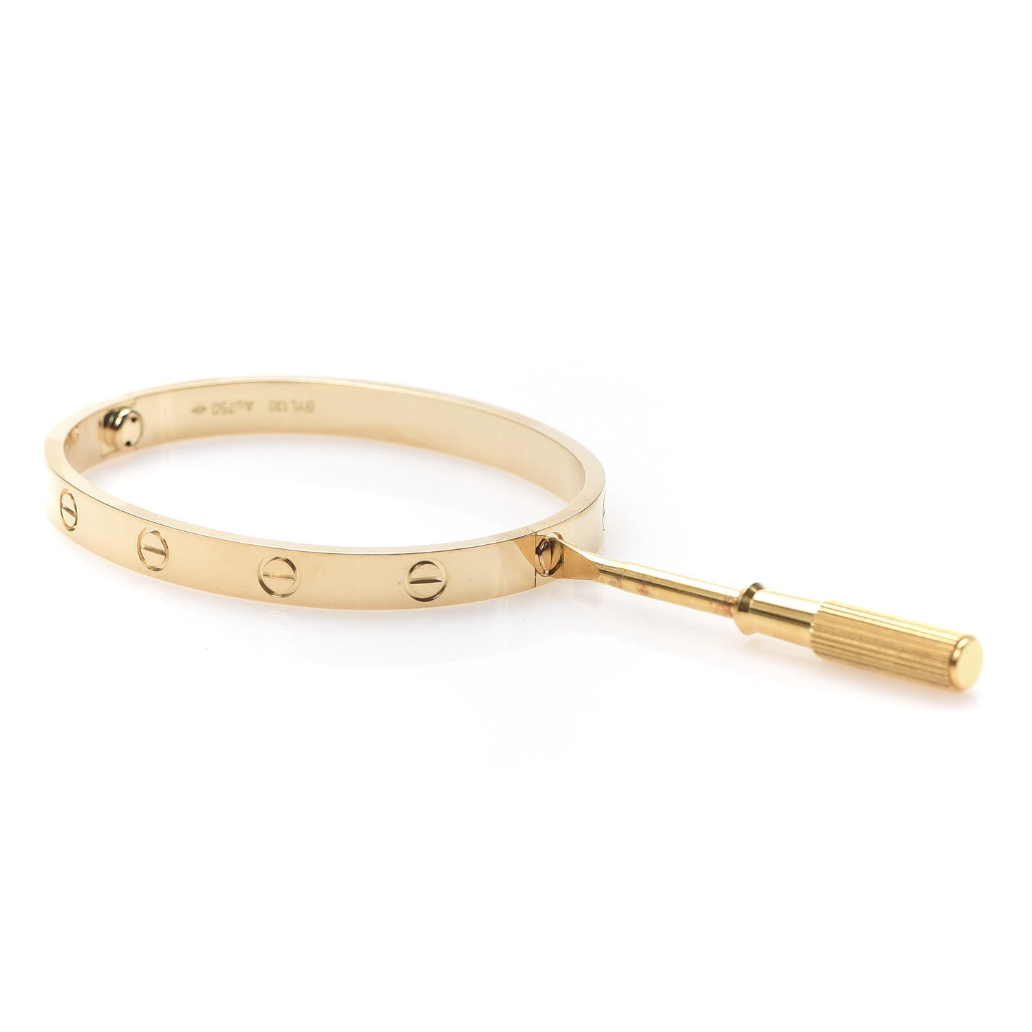 Cartier 18K Yellow Gold LOVE Bracelet 17 4 of 8