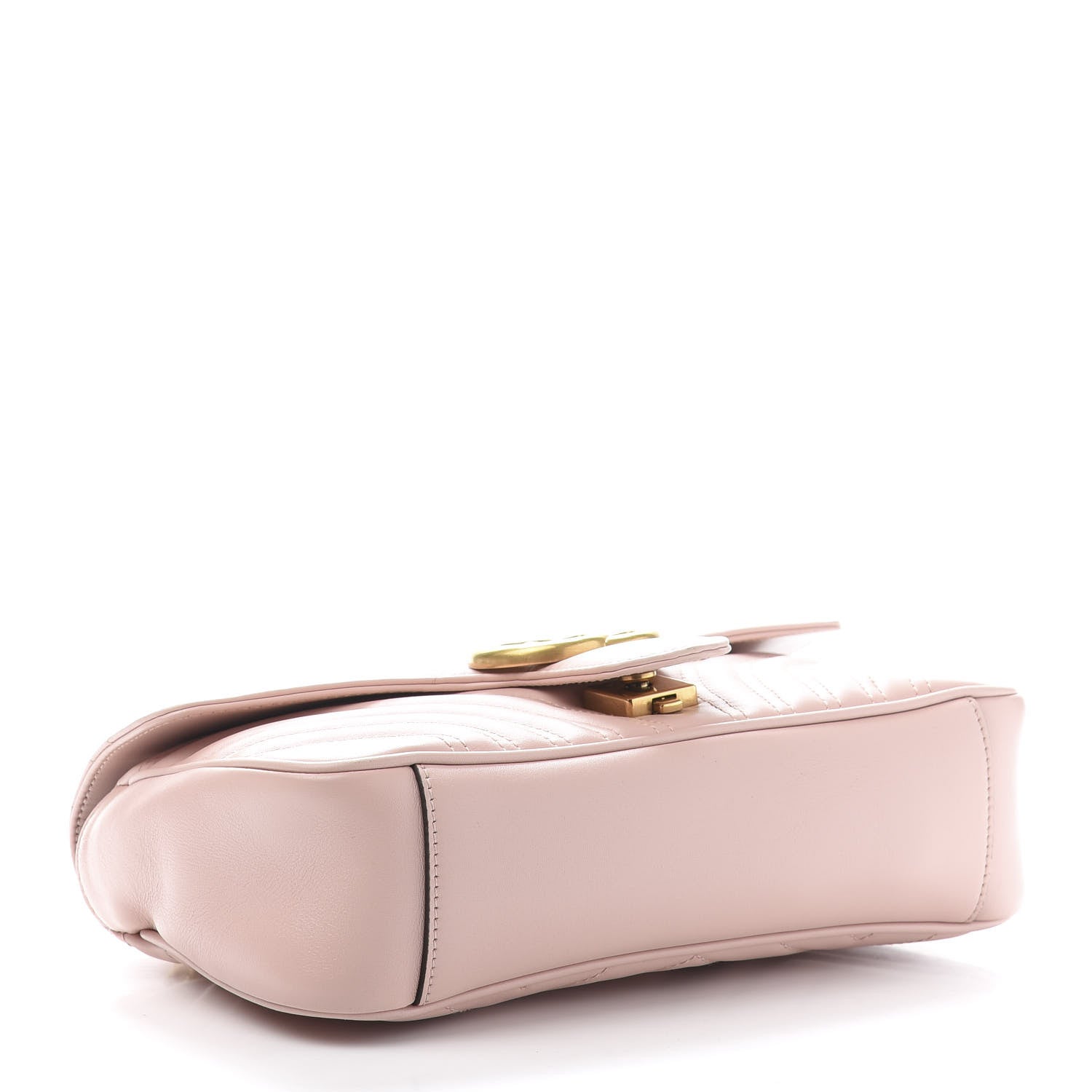 Gucci Calfskin Matelasse Small GG Marmont Shoulder Bag Perfect Pink 4 of 12