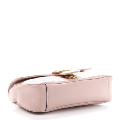 Gucci Calfskin Matelasse Small GG Marmont Shoulder Bag Perfect Pink 4 of 12