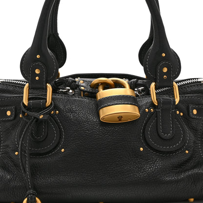 Chloe Calfskin Medium Paddington Satchel Black 9 of 11