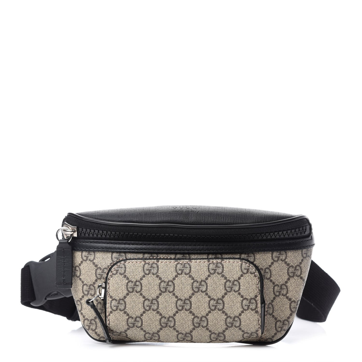 Gucci GG Supreme Monogram Belt Bag Black 1 of 10