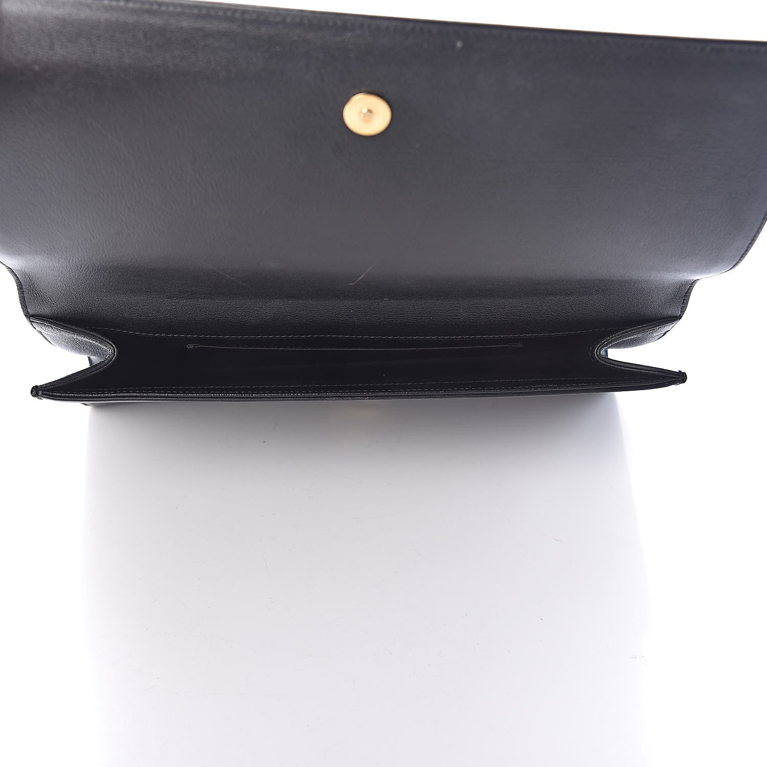 Saint Laurent Calfskin Monogram Large Belle De Jour Clutch Black 5 of 9