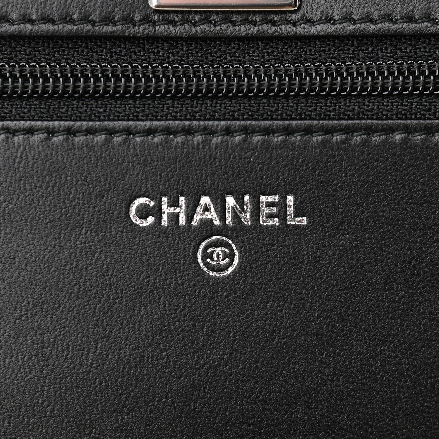 Chanel Lambskin Quilted Trendy CC Wallet On Chain WOC Black 5 of 9