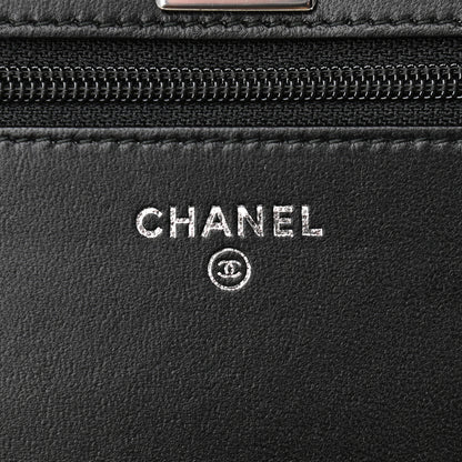Chanel Lambskin Quilted Trendy CC Wallet On Chain WOC Black 5 of 9
