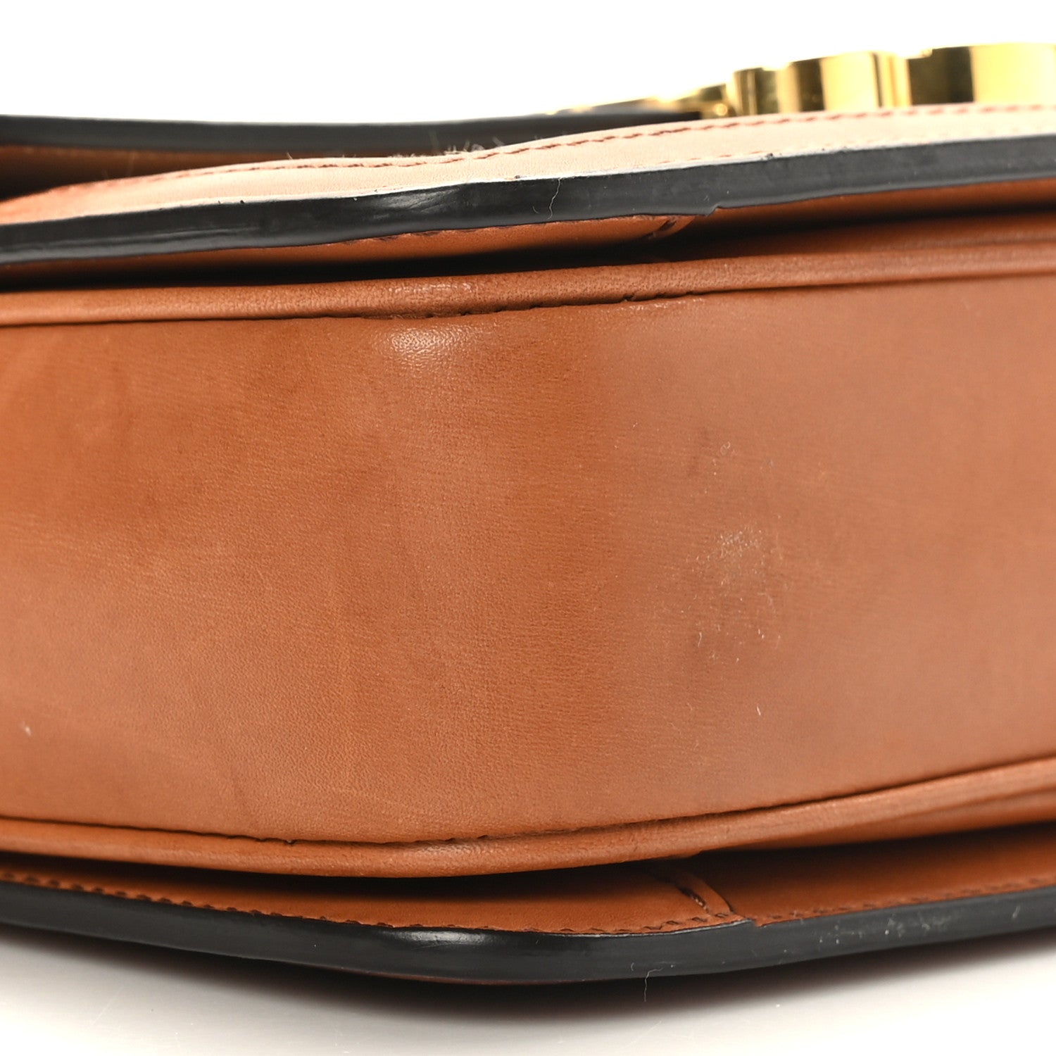 Celine Textile Natural Calfskin Teen Triomphe White Tan 8 of 11