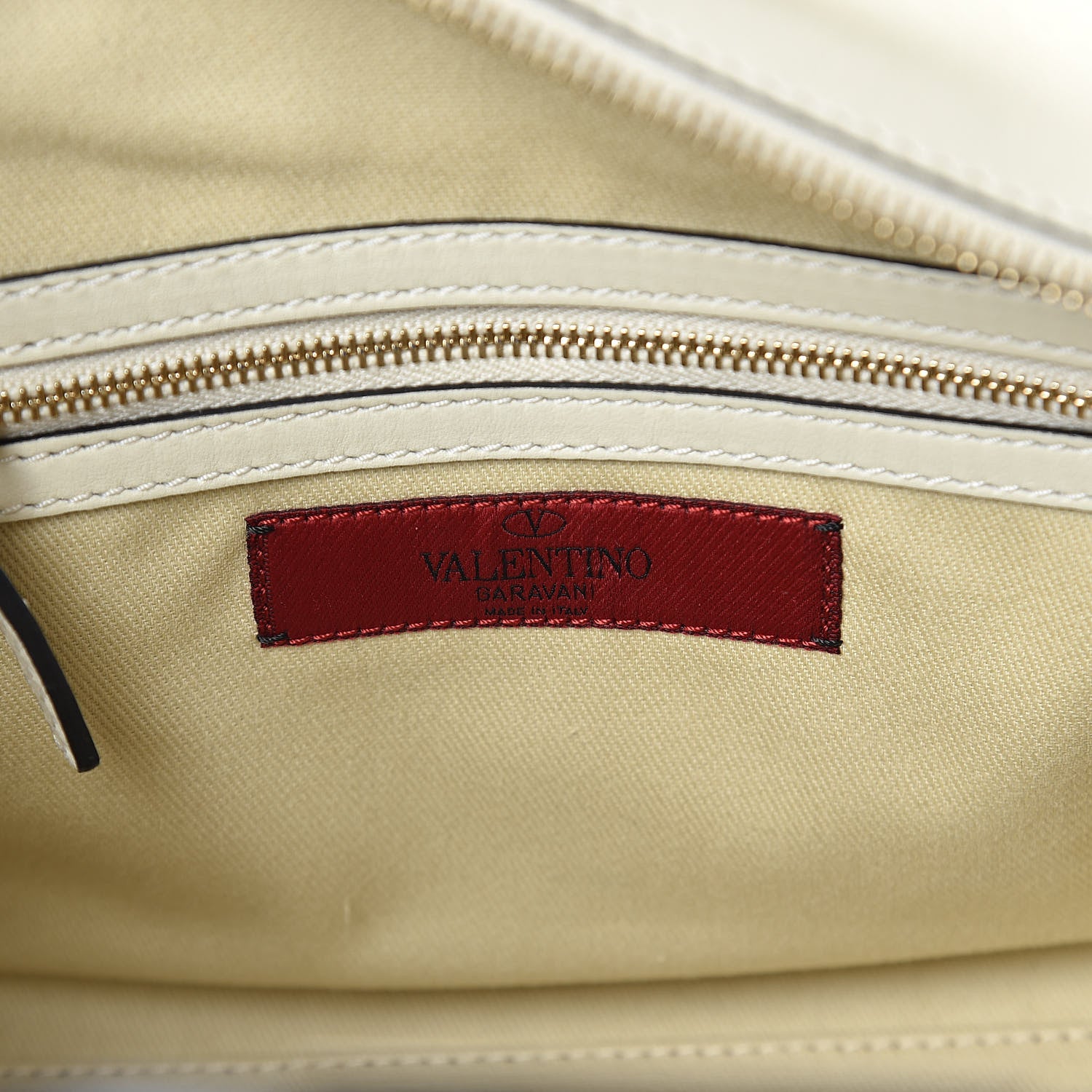 Valentino Garavani Vitello Small Rockstud Double Handle Tote Ivory 6 of 12
