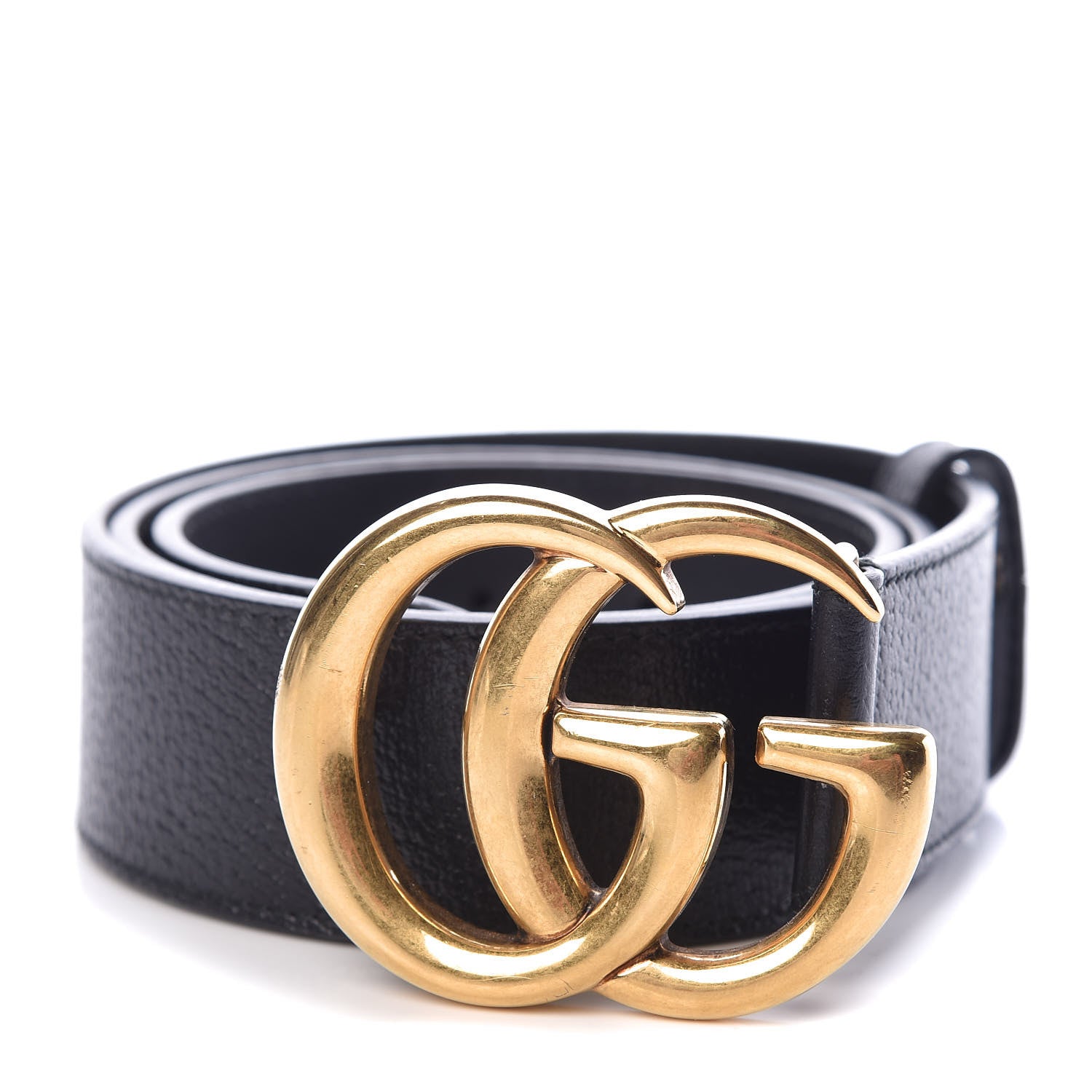 Gucci Textured Calfskin Double G 40mm Belt 85 34 Black 1 of 8