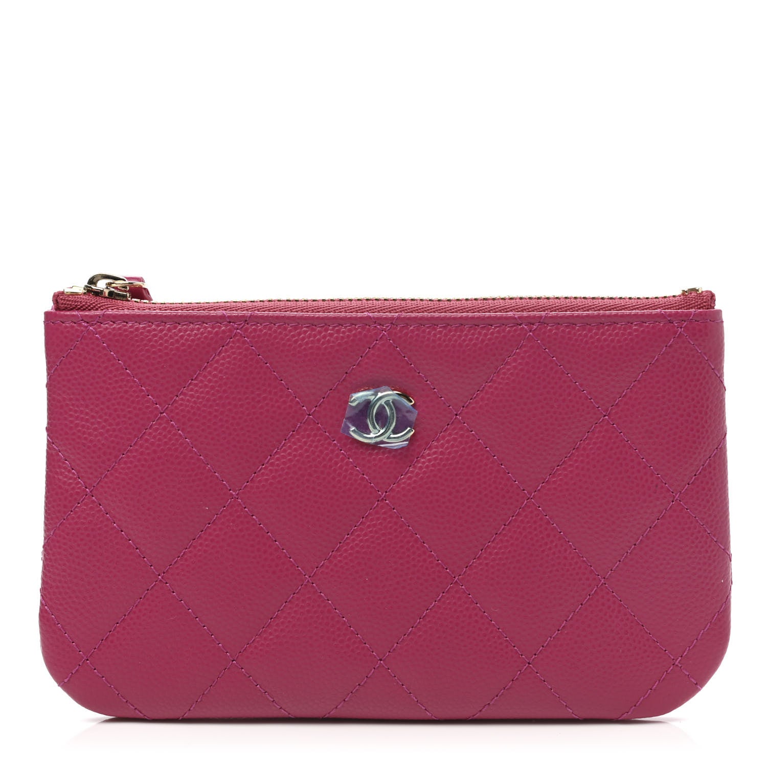 Chanel Caviar Quilted Small Cosmetic Case Fuchsia 1 of 8