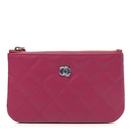 Chanel Caviar Quilted Small Cosmetic Case Fuchsia 1 of 8