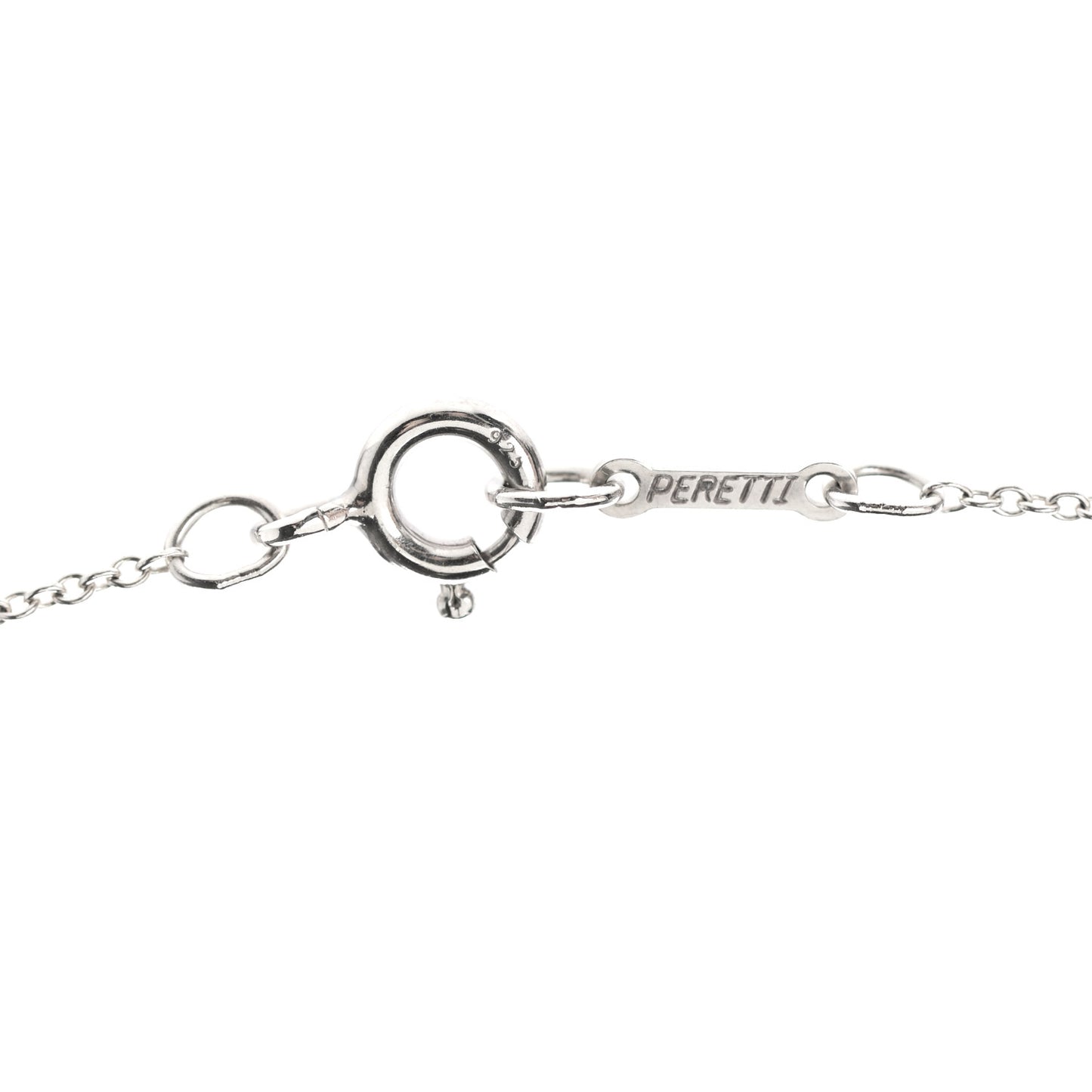 Sterling Silver 16mm Elsa Peretti Cross Pendant Necklace