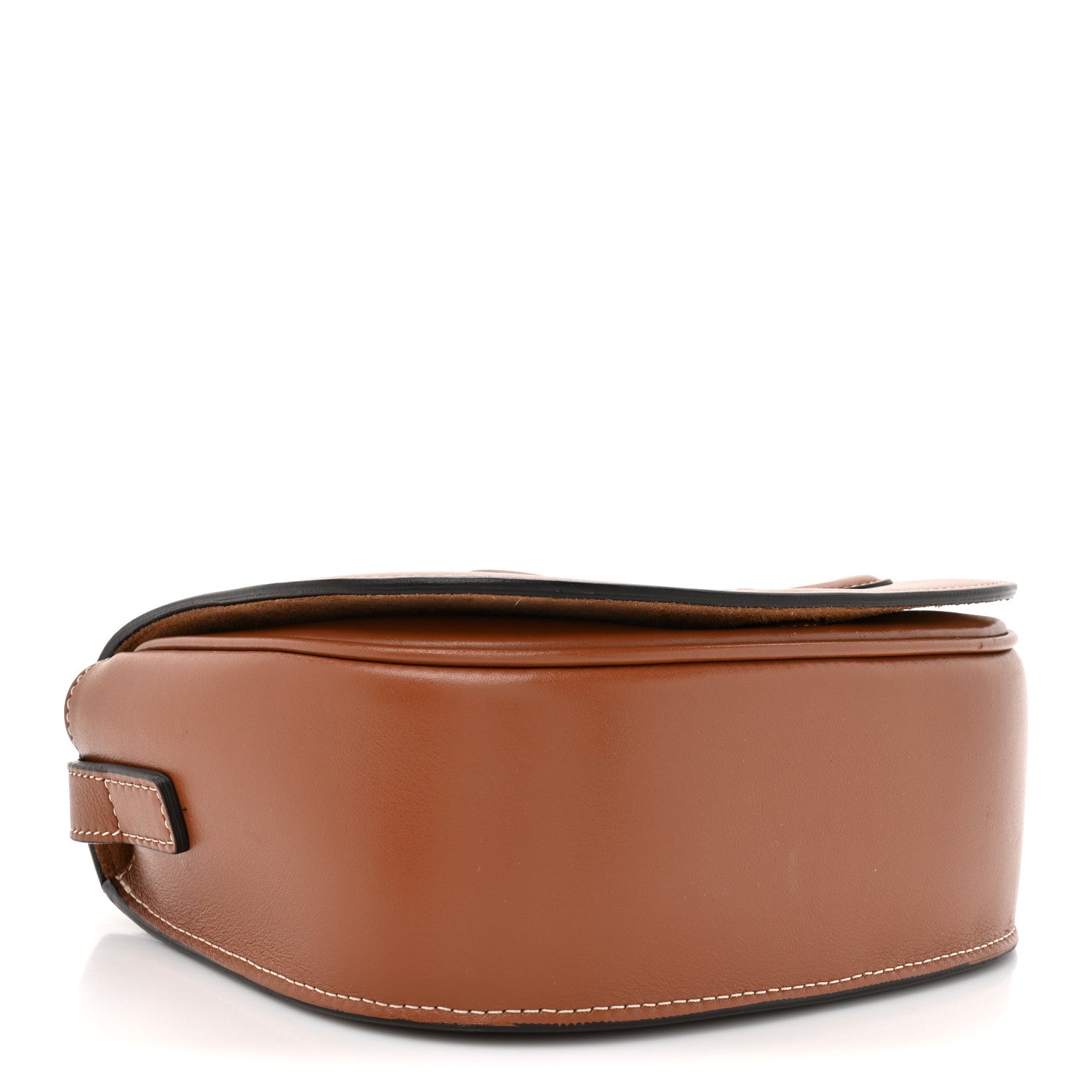 Celine Smooth Calfskin Cuir Triomphe Folco Crossbody Bag Tan 4 of 10