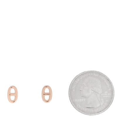 Hermes 18K Rose Gold TPM Farandole Stud Earrings 2 of 5