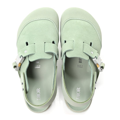 Christian Dior X BIRKENSTOCK Suede Calfskin Tokio Mule 41 Water Green 2 of 10