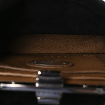 Fendi Cuoio Romano Selleria Chamois Small Peekaboo I SEE U Satchel Black Camel Sunflower 4 of 9