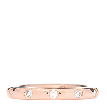 Tiffany 18K Rose Gold Diamond Bezet Band Ring 47 4 3 of 5