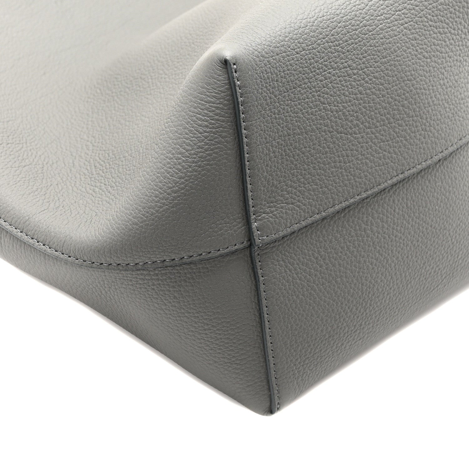The Row Grained Calfskin Medium N/S Park Tote Timouse Grey 9 of 10
