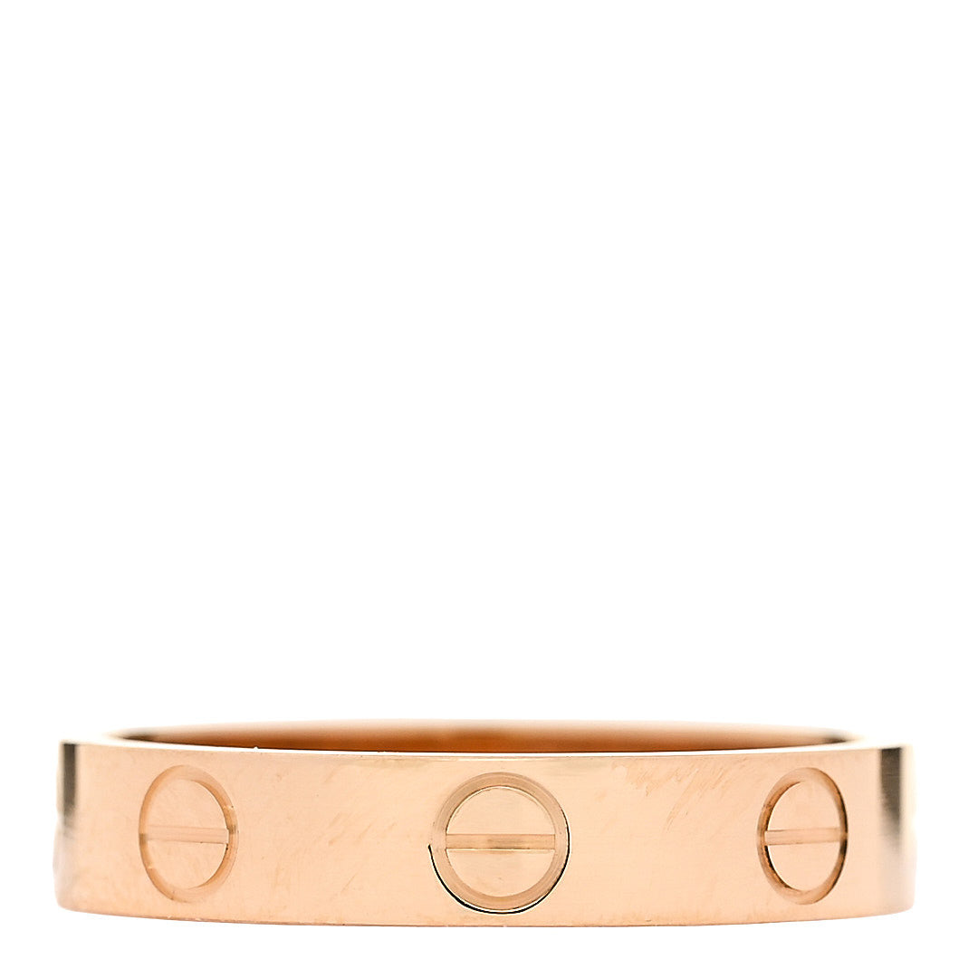Cartier 18K Yellow Gold 3.5mm LOVE Wedding Band Ring 51 5.75 3 of 5