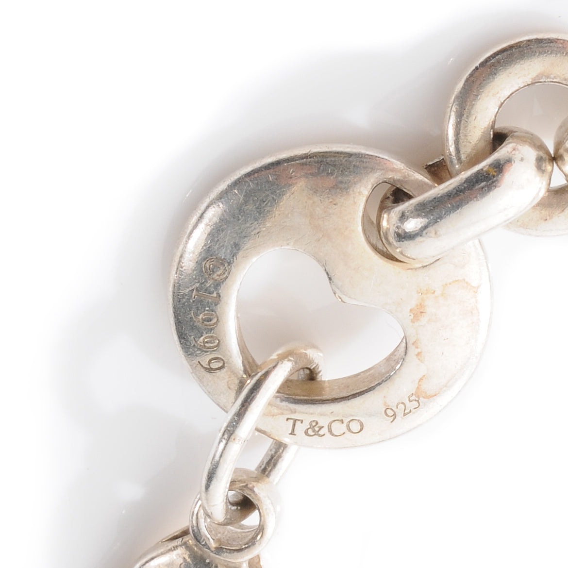 Sterling Silver Heart Stencil Bracelet
