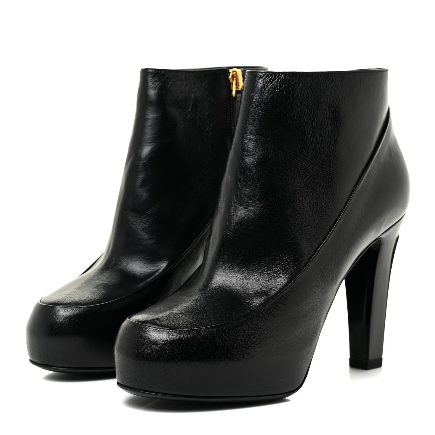 Lambskin Booties 37.5 Black